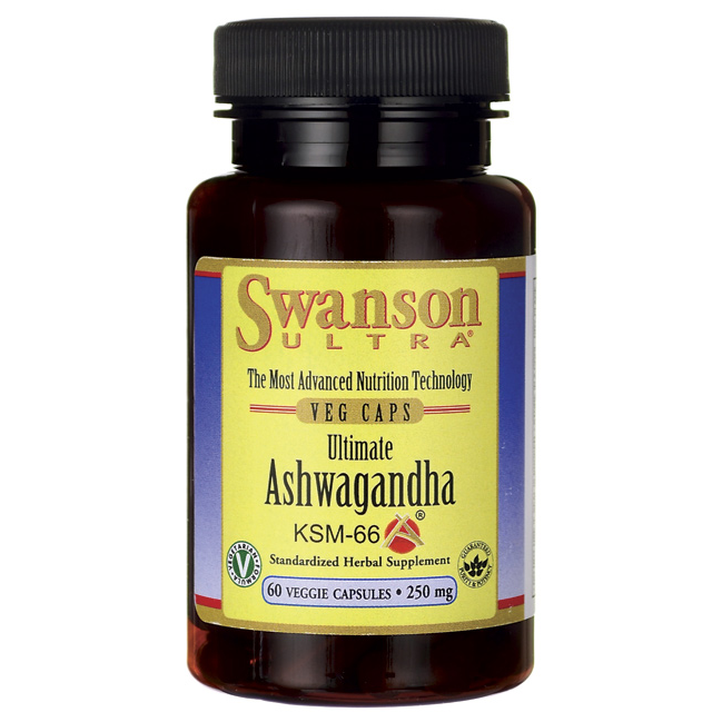 

Ашваганда Swanson Ultra Ultimate Ashwagandha KSM-66 60 250 мг 60 вег. капсул (444392)
