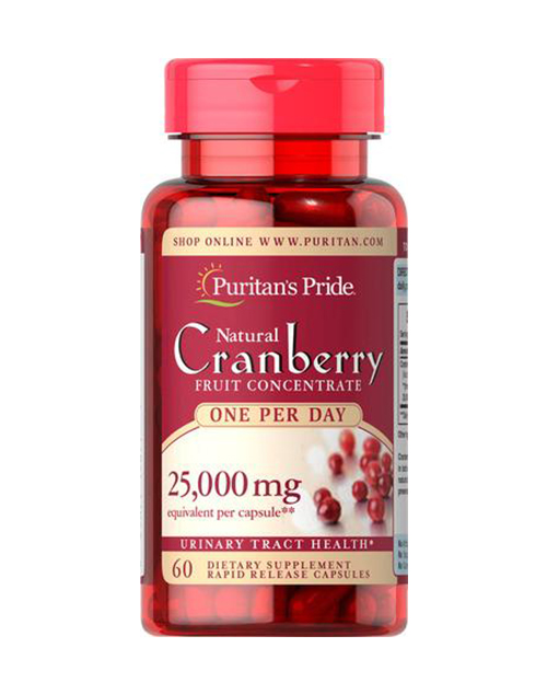 

Витамины и минералы Puritans Pride One A Day Cranberry 25.000 мг 60 капсул (445112)