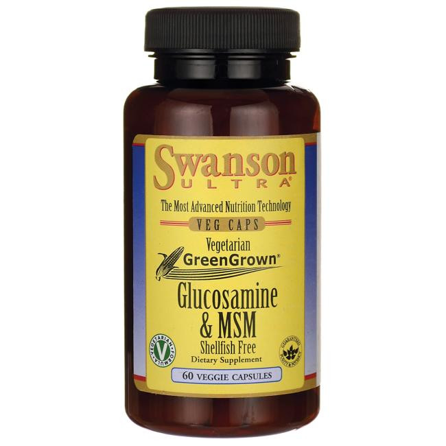 

Препараты для восстановления суставов и связок Swanson Ultra Glucosamine & MSM Shellfish Free 60 вег. капсул (446536)