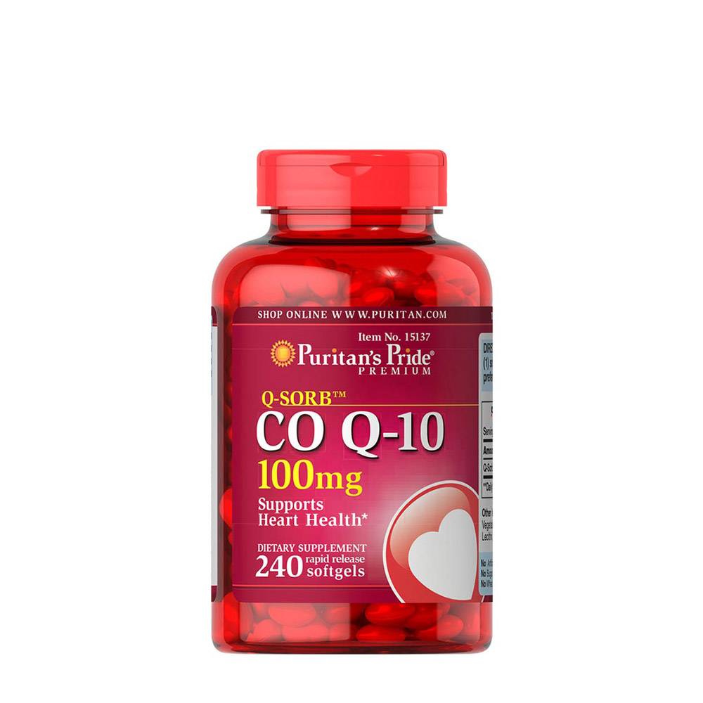 

Коэнзим Puritans Pride Q-SORB Co Q-10 100 мг 240 гель. капсул (445938)
