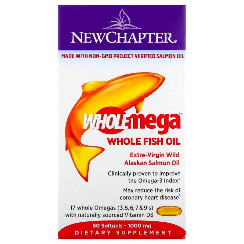 

Жир Аляскинского Лосося New Chapter Salmon Oil 60 желатиновых капсул (445671)