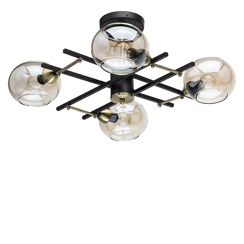

Люстра стельова Light House SRS-16271-4 чорна