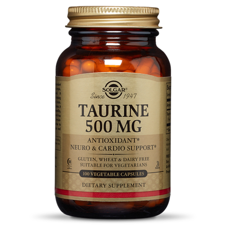 

Таурин Solgar Taurine 500 мг 100 вег. капсул (447257)