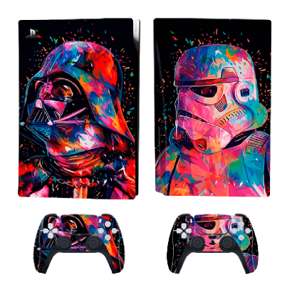 

Наклейка RMC PlayStation 5 Star Wars Black Новое