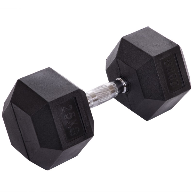 

Гантель цельная шестигранная CrossGym 1х25кг, код: SC-8013-25-S52