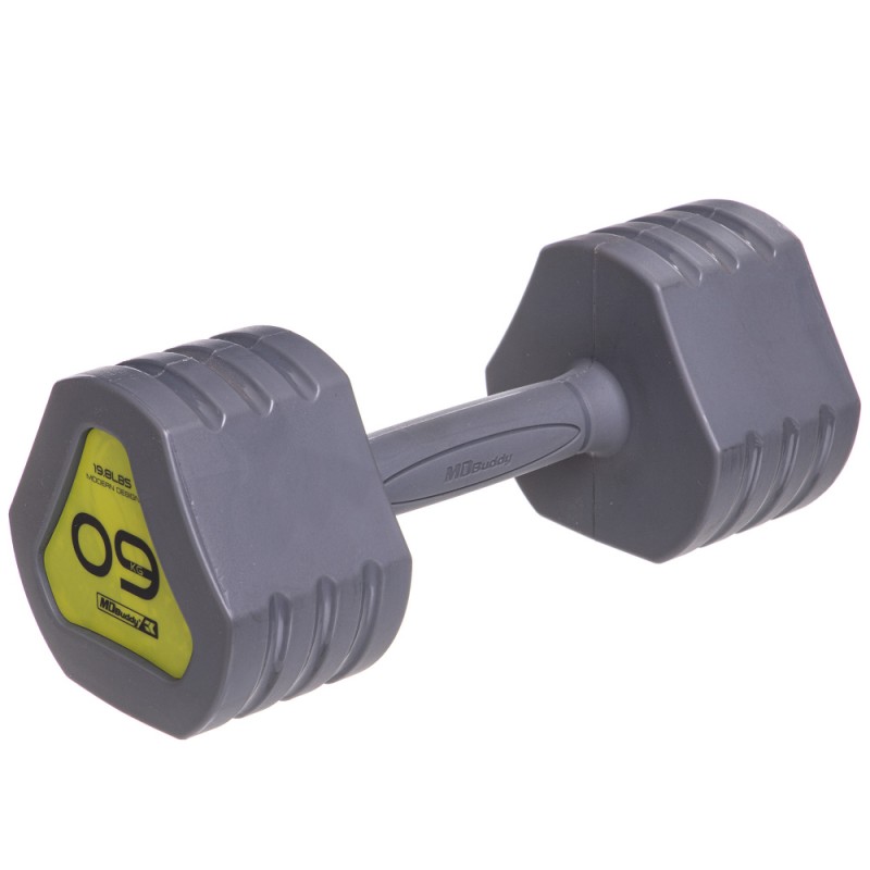 

Гантель Zelart 1х9кг, серый, код: TA-2678-9-S52