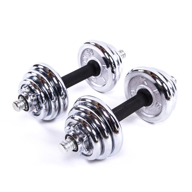 

Гантели CrossGym 2х7,5 кг, хром, код: 80003-15-WS