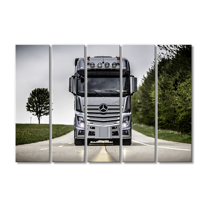 

Модульная картина Artel «Грузовик мерседес Бенц mp4» 5 модулей 90x135 см
