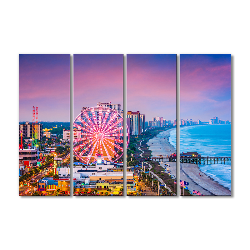 

Модульная картина Artel «Гранд-Странд прибрежная полоса» 4 модуля 80x120 см