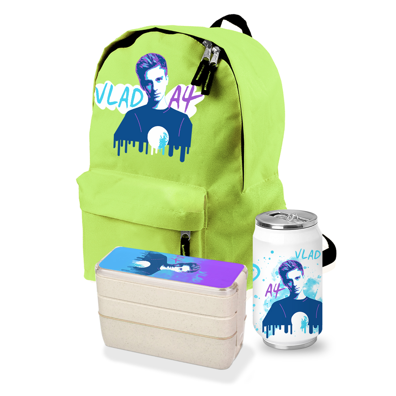 

Набор школьника Блогер Влад Бумага А4 (Blogger Vlad A4) (35508-2623-6) Салатовый