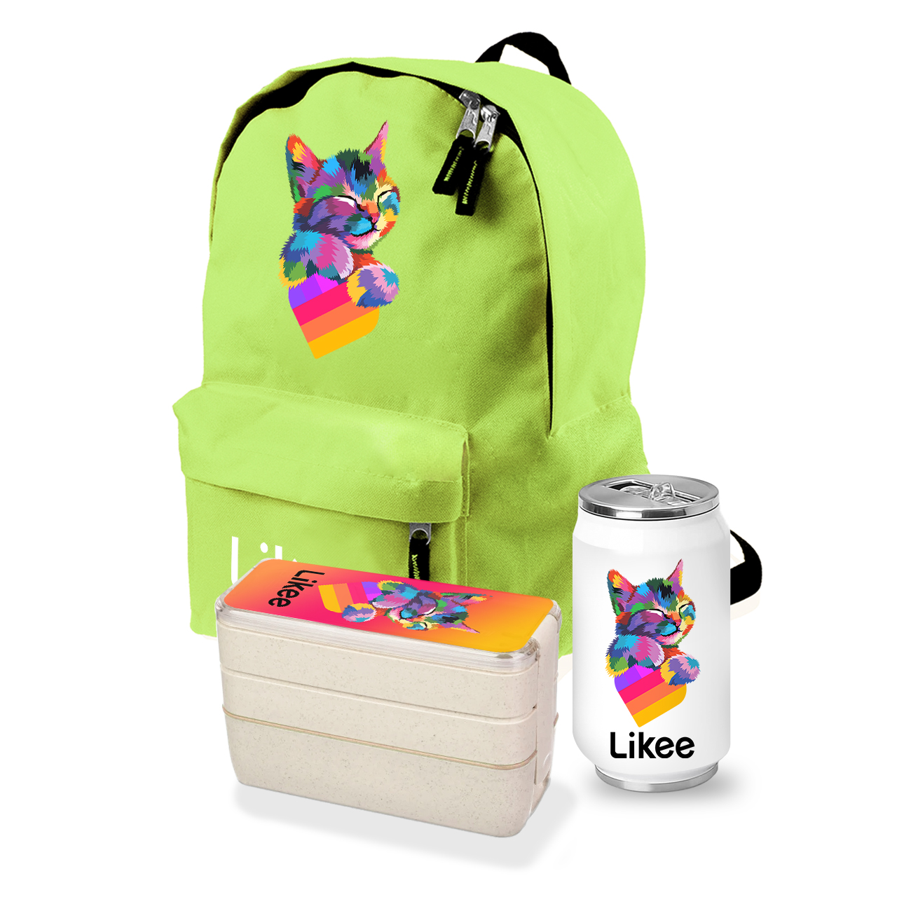 

Набор школьника Лайк Кот (Likee Cat) (35508-1040-6) Салатовый