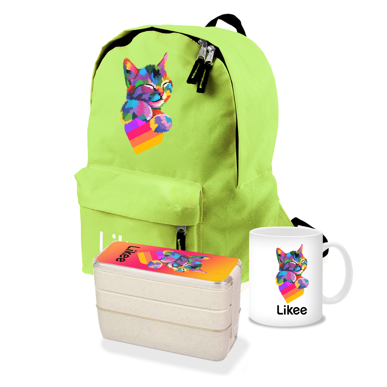 

Набор школьника Лайк Кот (Likee Cat) (35507-1040-6) Салатовый