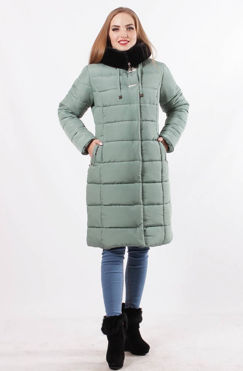 

Зимняя куртка К-35, цвет: Оливковый, Murenna Furs,размер 52