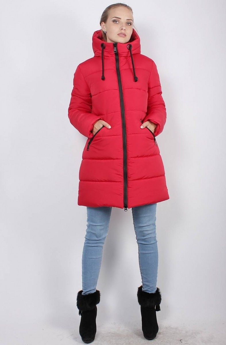 

Зимняя куртка К 30-03, цвет: Красный, Murenna Furs, размер 56