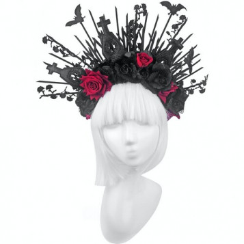 

Обруч Gothic Night Halloween 21-524BLK-RD