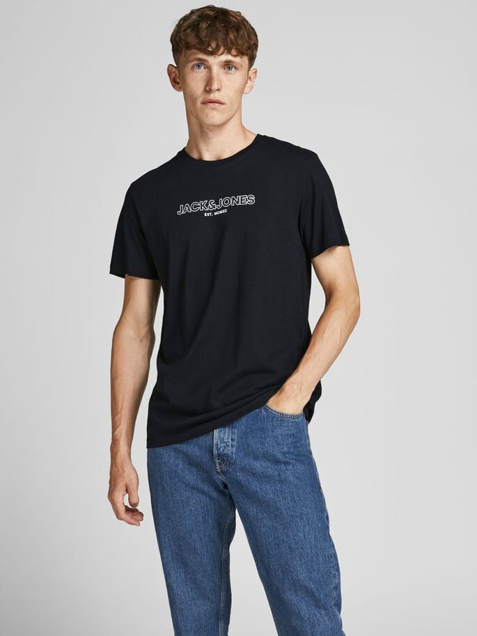 

Футболка Jack & Jones 12192092  Black, Футболка Jack & Jones 12192092 L Black