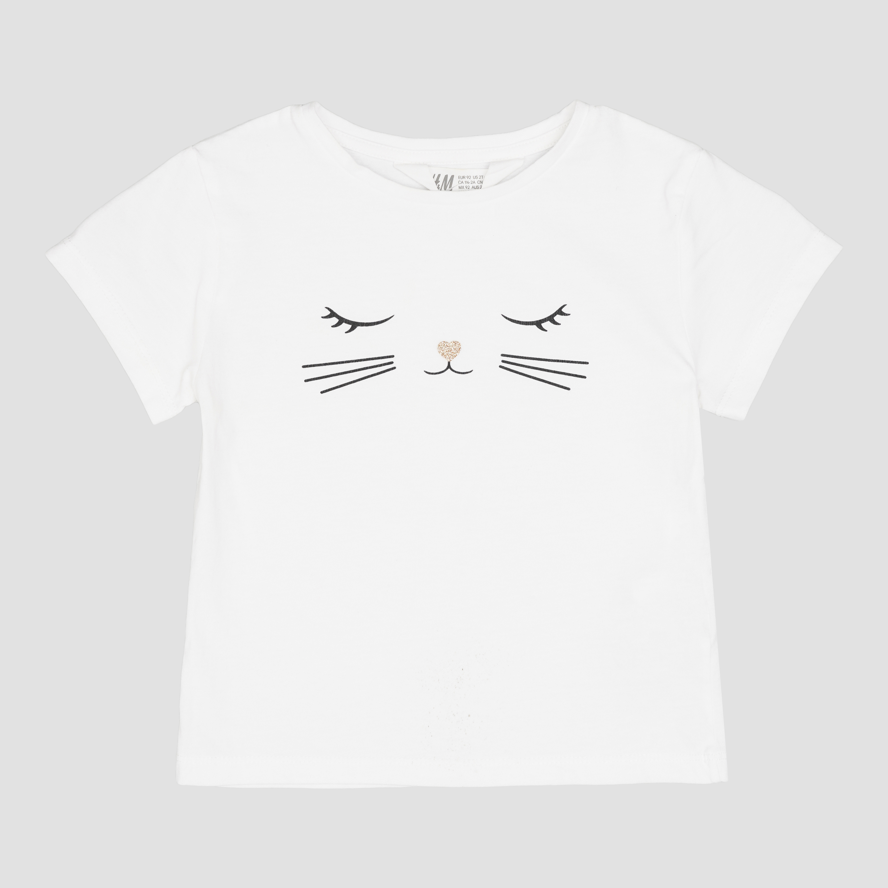 

Футболка H&M 2107-8897592 92 см Белая