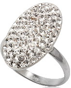 

Кольцо TN752. Серебро 925. Swarovski crystals, размер 18