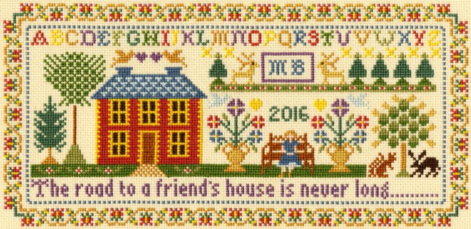 

Набор для вышивания крестом Friends House Дом друга XS1 Bothy Threads