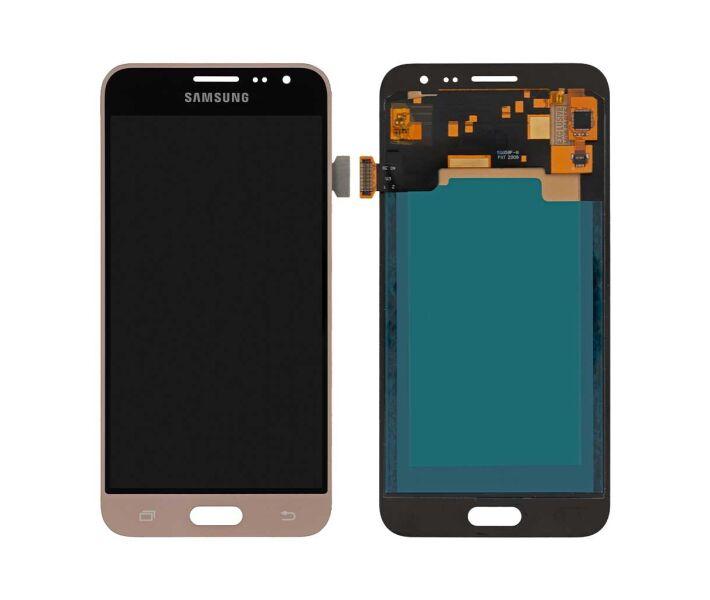 

Дисплей для мобильного телефона Samsung J3 2016/J320, золотой, с тачскрином, Incell