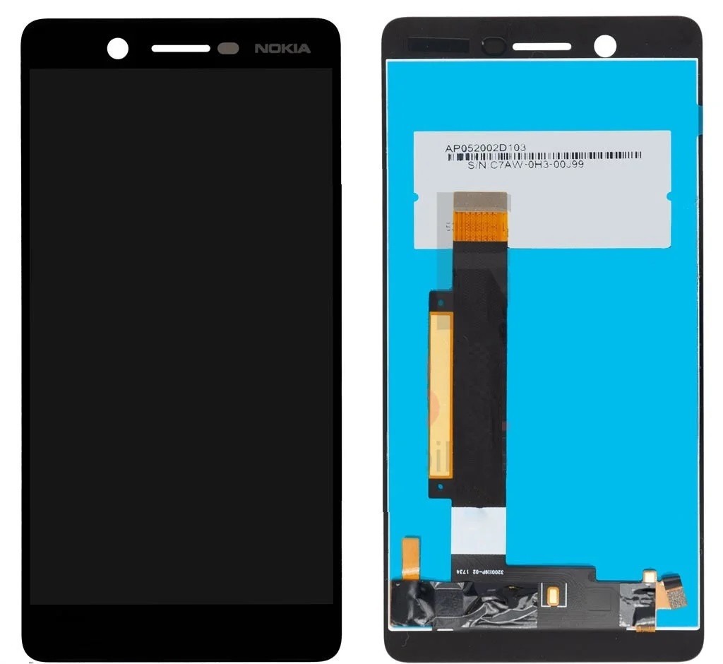 

Дисплей для мобильного телефона Nokia 7 Dual Sim, черный, с тачскрином