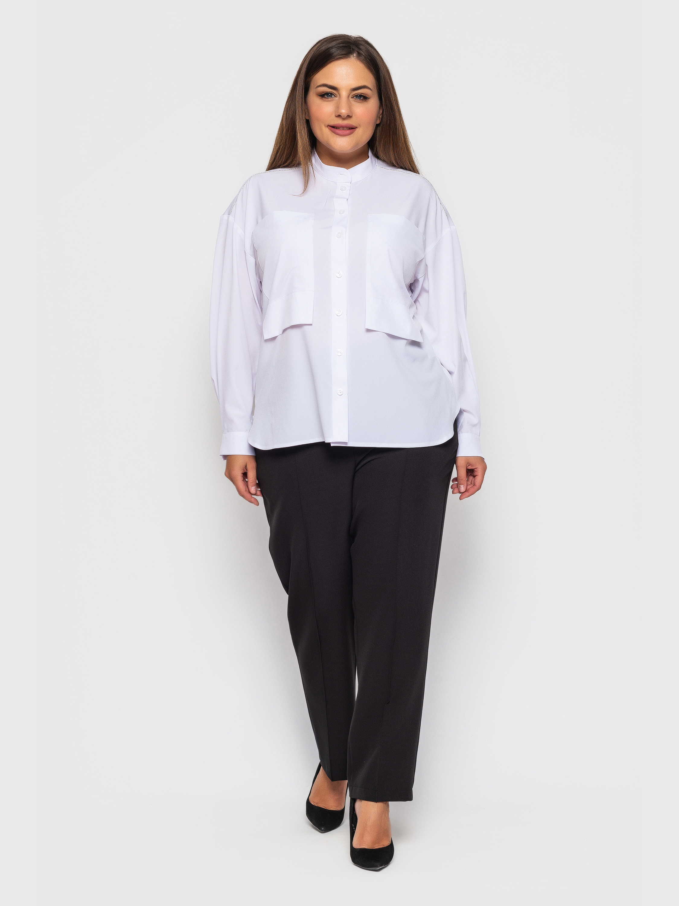 

Блуза "Синобия" (белый)  (XL, Блуза "Синобия" (белый) 50 (XL)