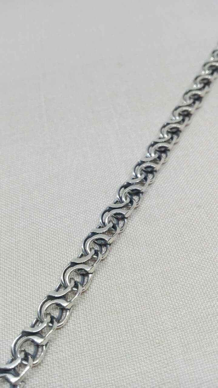 

Серебряный браслет Двойной ручей ч609-8/22см
