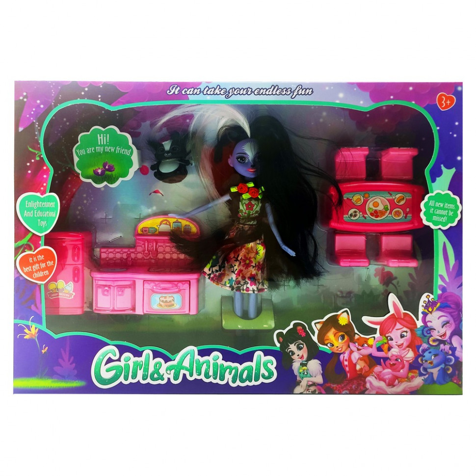 

Кукла с аксессуарами "Enchantimals" TM665C-D