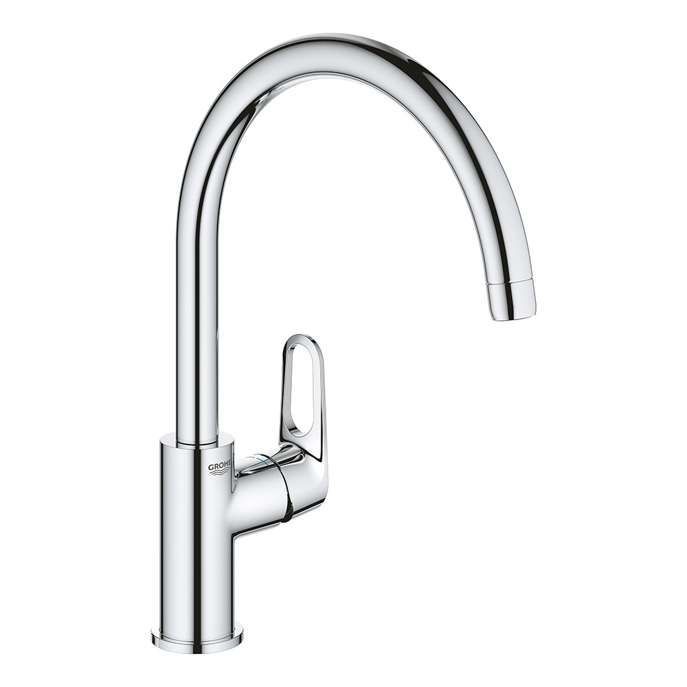 

Смеситель однорычажный Grohe BauFlow для мойки 31230001 хром