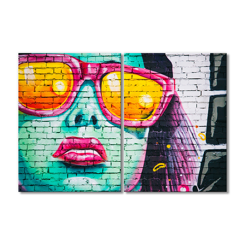 

Модульная картина Artel «Граффити - женский портрет» 2 модуля 90x135 см