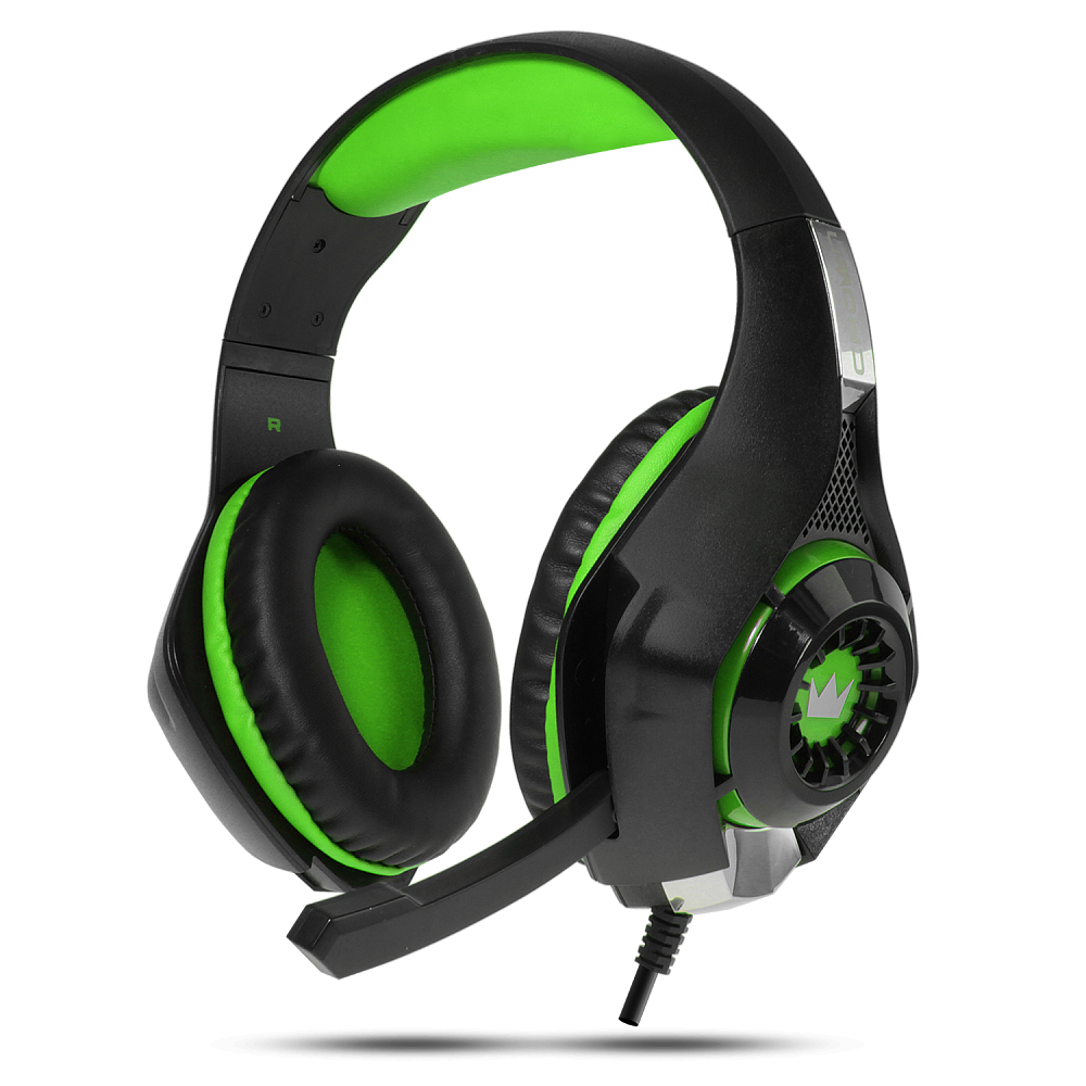 

Игровые наушники CROWN CMGH-102T зеленый подключение USB