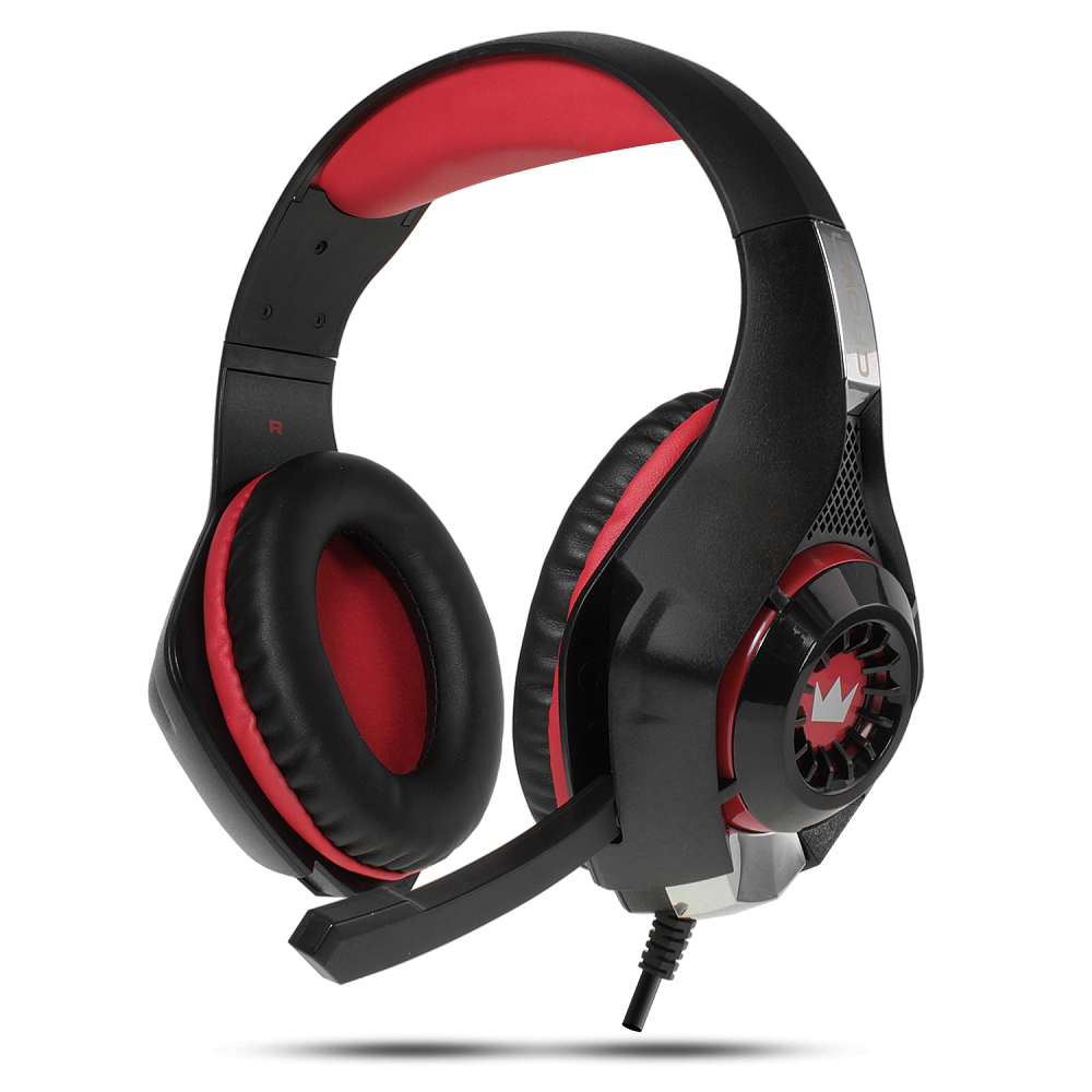 

Наушники с микрофоном CROWN CMGH-102T Red USB проводная стерео гарнитура