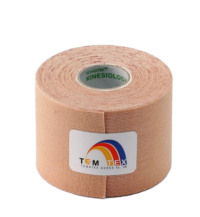 

Кінезіо тейп TemTex 5 см х 5 м бежевий
