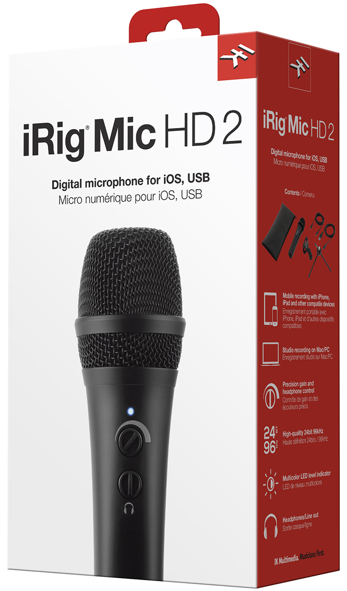 

Микрофон шнуровой для iPOD/iPhone/iPAD IK MULTIMEDIA iRig Mic HD 2