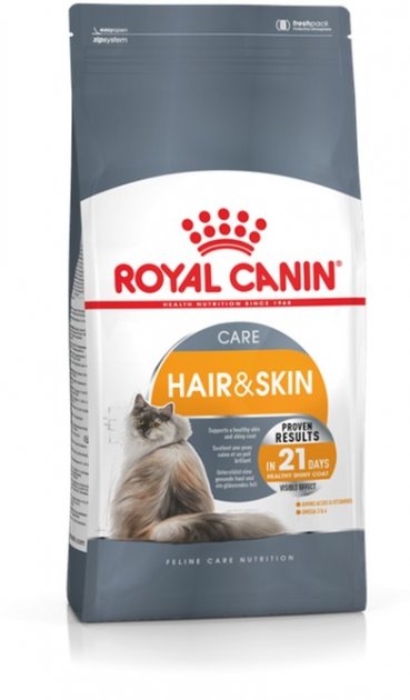 

Сухой корм для котов от 1 до 7 лет для заботы о коже и шерсти Royal Canin Hair & Skin Care 2 кг (3182550721738)