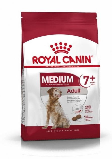 

Сухой корм Royal Canin Medium Adult 7+ для собак средних пород старше 7 лет 15 кг (3182550402286)