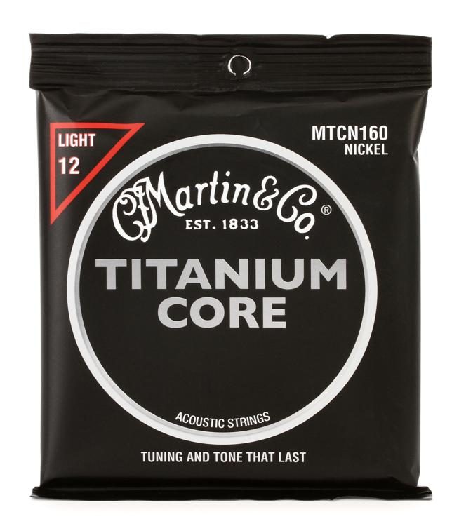 

Струны для гитары MARTIN MTCN160 Titanium Core Light (12-55)