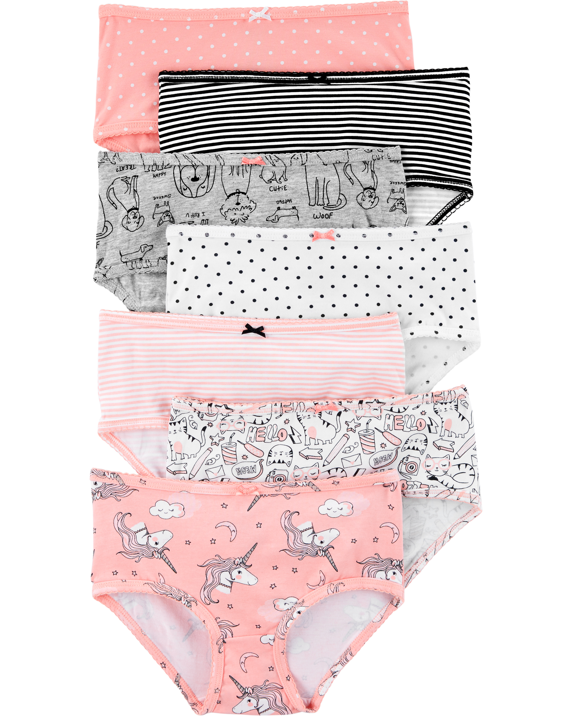 

Трусики Carters 7 шт в наборе 4-5 лет, 99-112 см Разноцветные (1203)