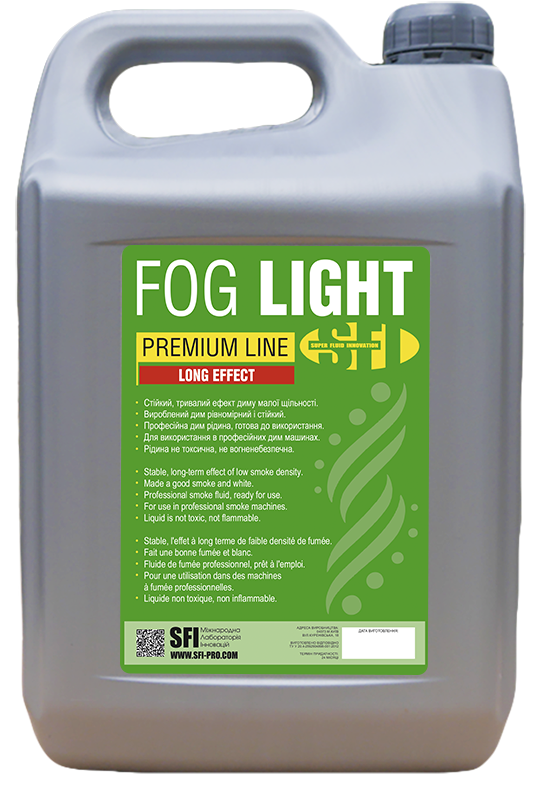 

Жидкость для дым машины SFI Fog Light Premium 5л
