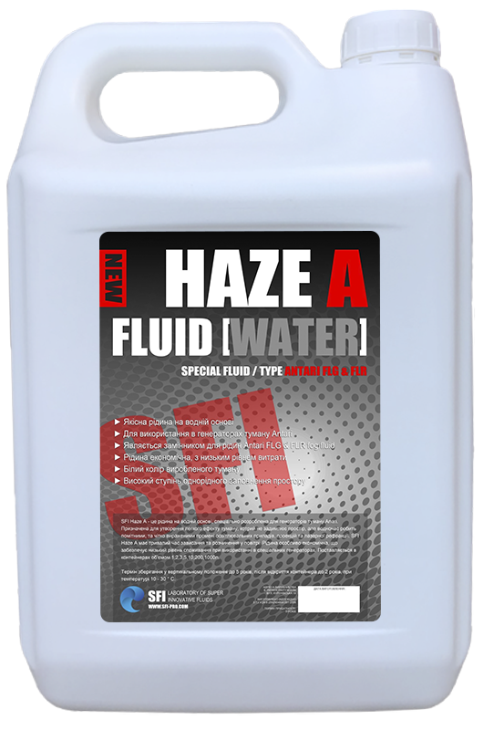 

Жидкость для генераторов тумана SFI Haze "A" Fluid Water 5л