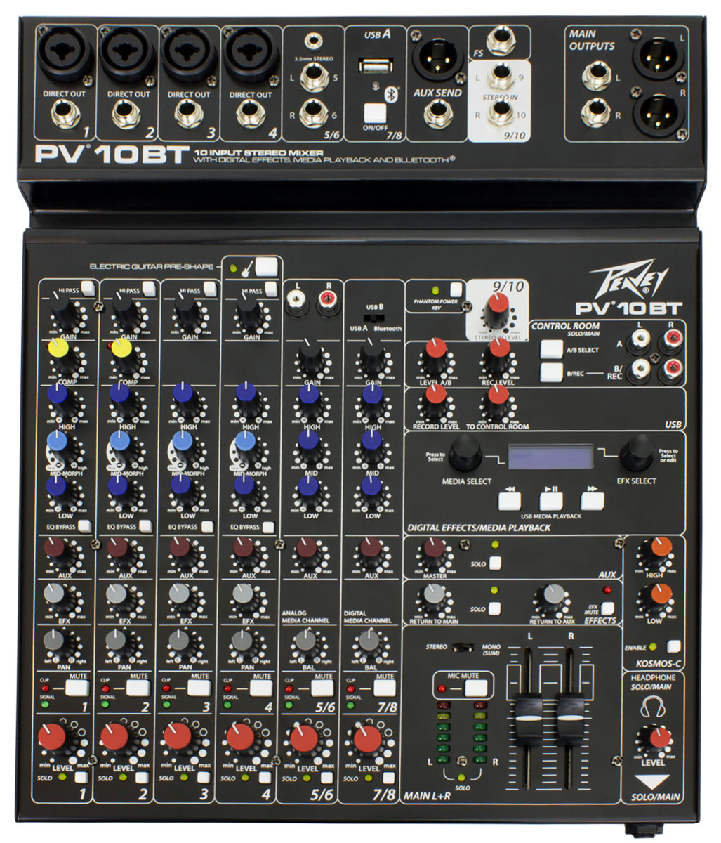 

Микшерный пульт PEAVEY PV10 BT