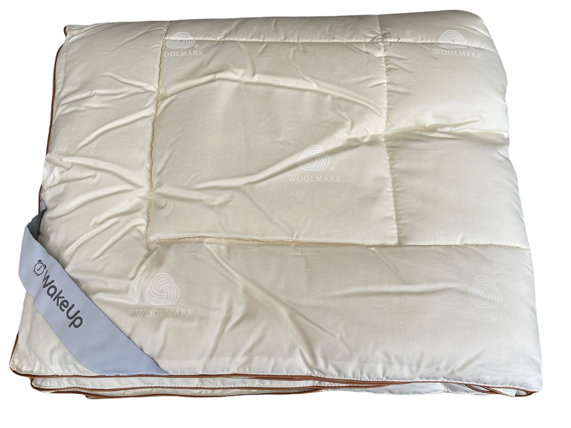 

Одеяло Le Vele Wake Up Wolles шерстяное 155х215 см Кремовое