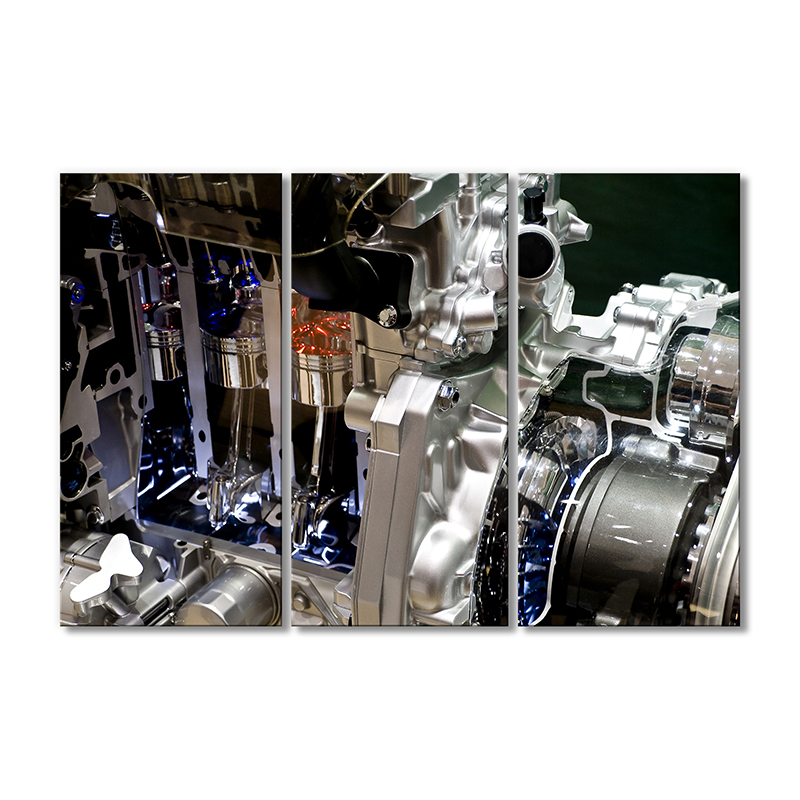 

Модульная картина Artel «Выхлопная труба двигателя» 3 модуля 50x75 см