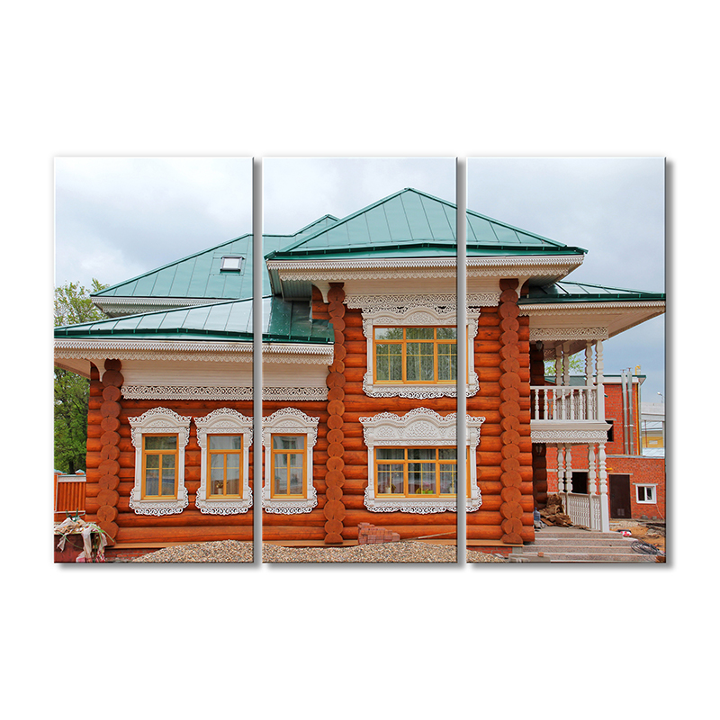 

Модульная картина Artel «Деревянный сруб» 3 модуля 60x90 см
