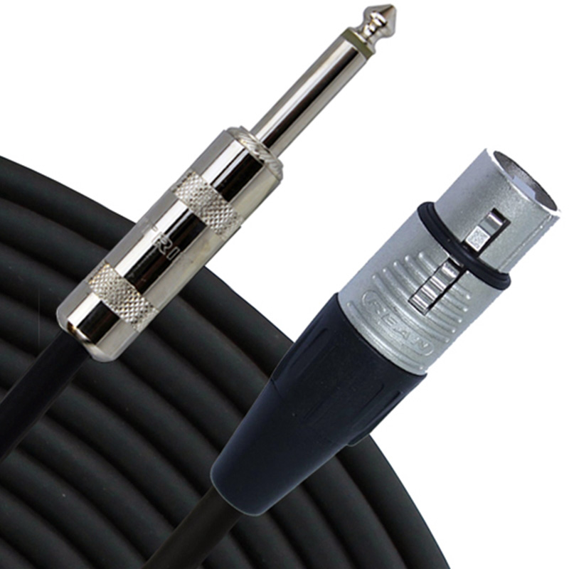 

Микрофонный кабель XLR- Jack RAPCO HORIZON RHZ-20 Hi-Z Mic Cable (20ft)