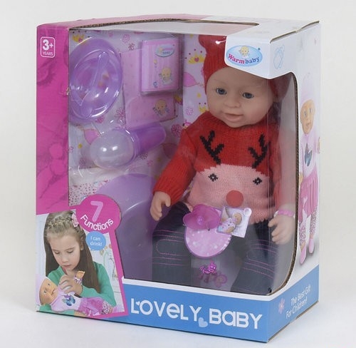 

Пупс функциональный Warm Baby 8040-566