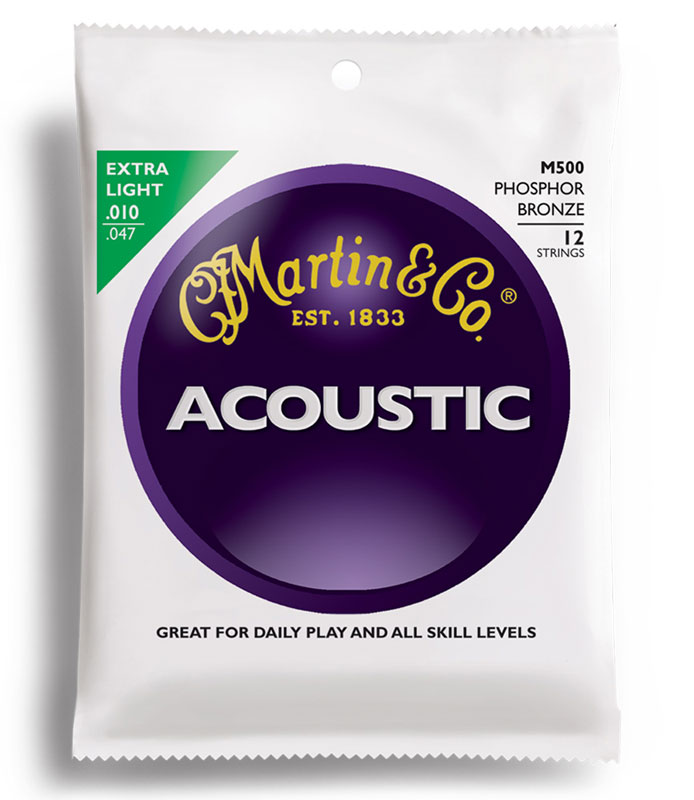 

Струны для гитары MARTIN M500 Traditional Acoustic 92/8 Phosphor Bronze Extra Light 12-String (10-47)