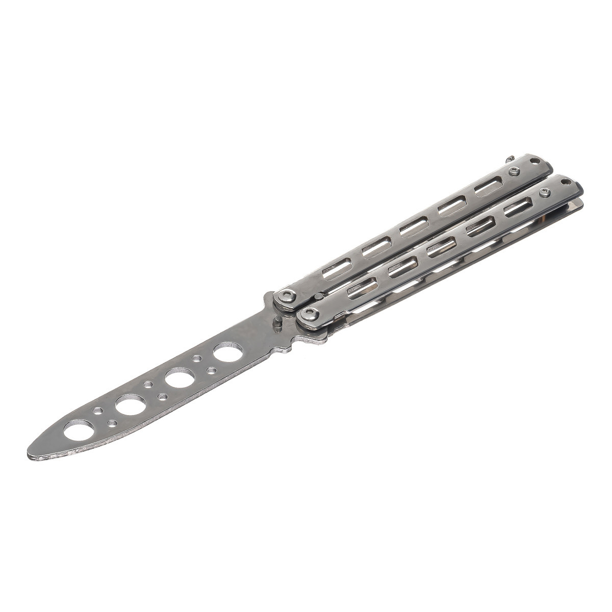 

Нож бабочка Тренировочная Gradient F-893 Silver (t6824)