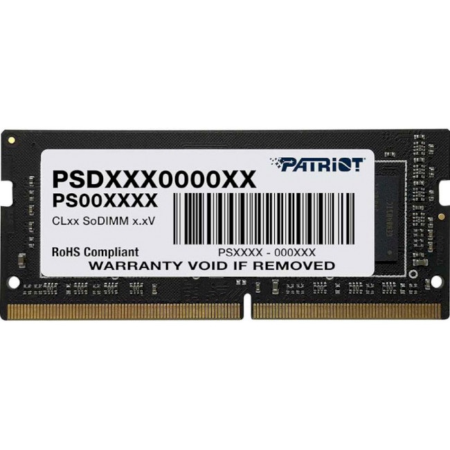 

Оперативная память Patriot SODIMM DDR4 2666 MHz 16Gb (PSD416G266681S)
