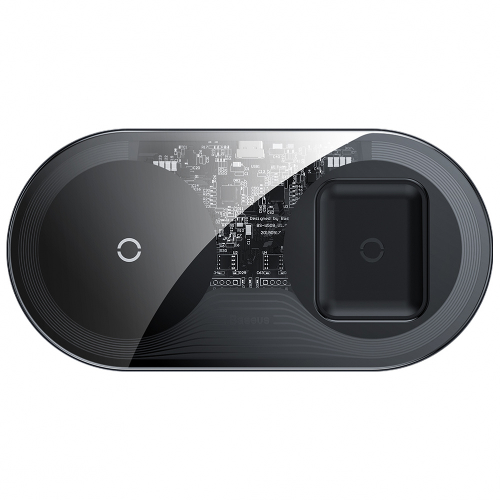 

Беспроводное ЗУ Baseus Simple 2in1 18W crystal